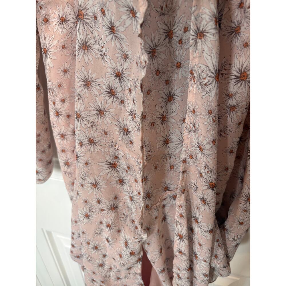 Way Pink FLoral Midi Dress Size Medium - Picture 8 of 9